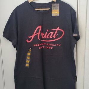 Ariat Work Rebar Strong Worldwide SS T Shirt Gray Women's Size XXL